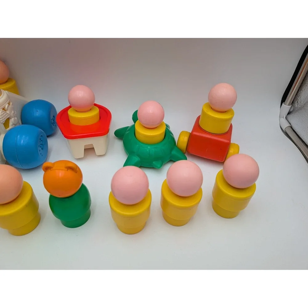 Fisher Price Little People Lot Bigger Jumbo Vintage Figures Vehicles